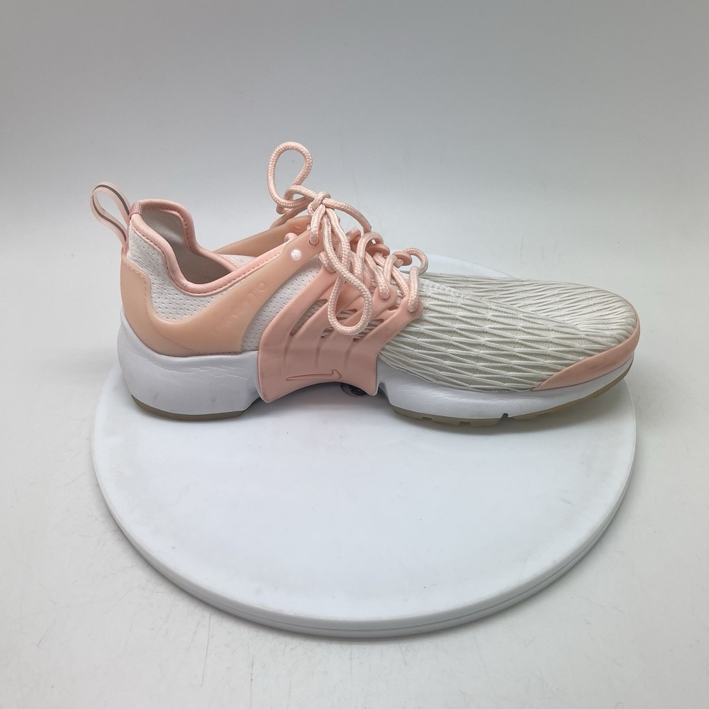Nike Air Presto Premium Shoes Womens 10 Pink Leather Running Gym Trainer Sneaker - Picture 6 of 10